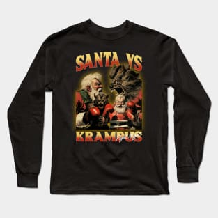 Santa Vs Krampus Long Sleeve T-Shirt